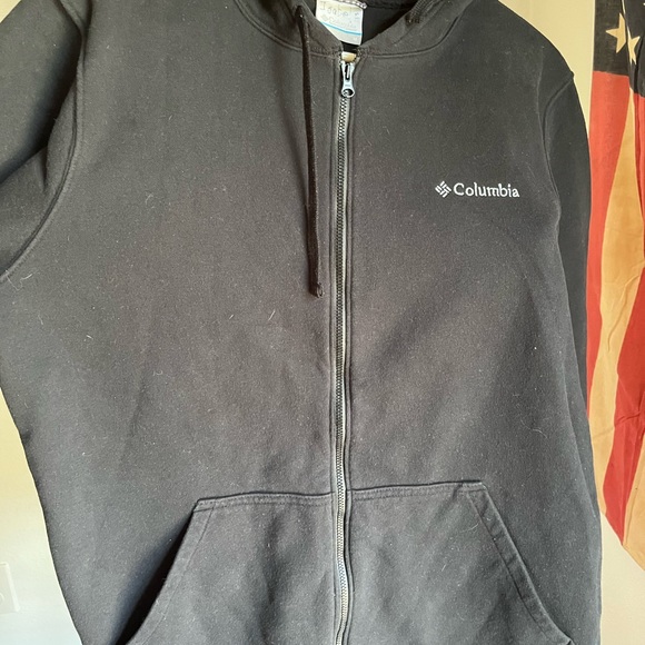 Mens medium black hooded zipup - Picture 6 of 6